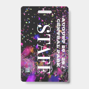 VIP All Access Staff Employee Concert Club Party  ID Badge
