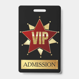 VIP BADGE ID BADGE