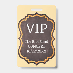 VIP Badge ID Badge