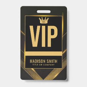 VIP  Business Event Badge ID Badge