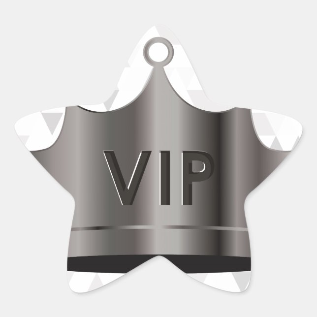 vip design star sticker (Front)