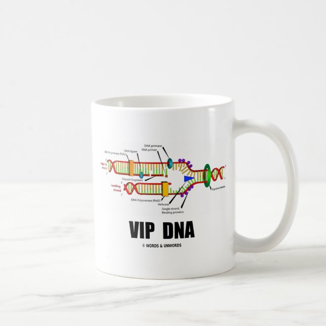 VIP DNA (DNA Replication Humour) Coffee Mug (Right)