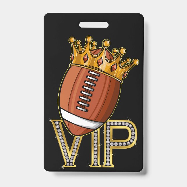 VIP Football Guest Pass Lanyard Badge ID Badge (Front)