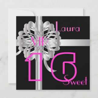 VIP Gigantic Sweet Sixteen Gift Invitation- Cust. Invitation