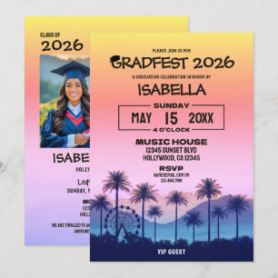 VIP Gradfest 2026 Party Invitation