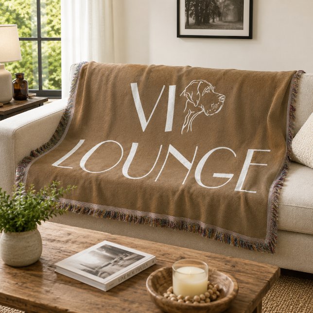 VIP Lounge Dog Throw Blanket (Dimensions: 54"l x 38"w)