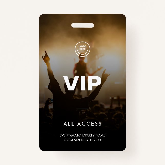 VIP Music Festival Match Party All Access ID Badge (Front)