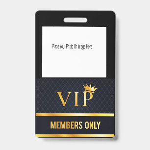 VIP Photo ID Badge