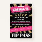 VIP Pink & Gold Any Event Pass Custom Wording