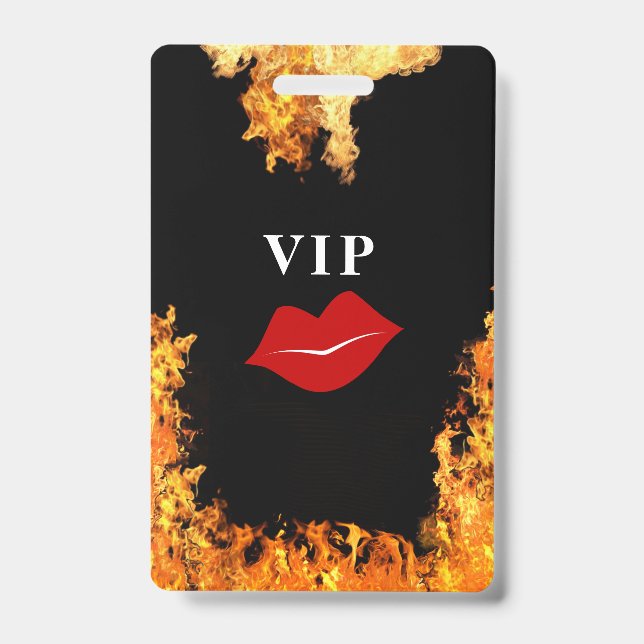 VIP  Plastic Badge ID Badge (Front)