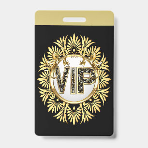 VIP - See Back  Badge ID Badge