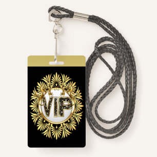 VIP - See Back  Badge ID Badge