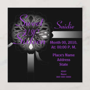 VIP Sweet Sixteen Gift Invitation- Customise Invitation