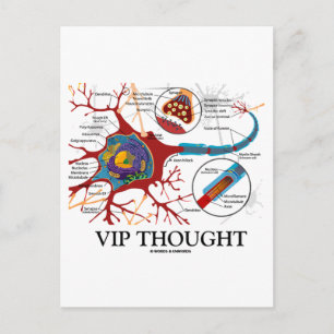 VIP Thought (Neuron / Synapse Humour) Postcard