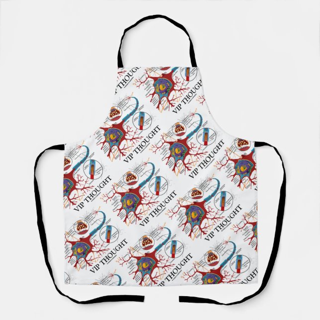 VIP Thought Neuron Synapse Neurotransmitter Humour Apron (Front)