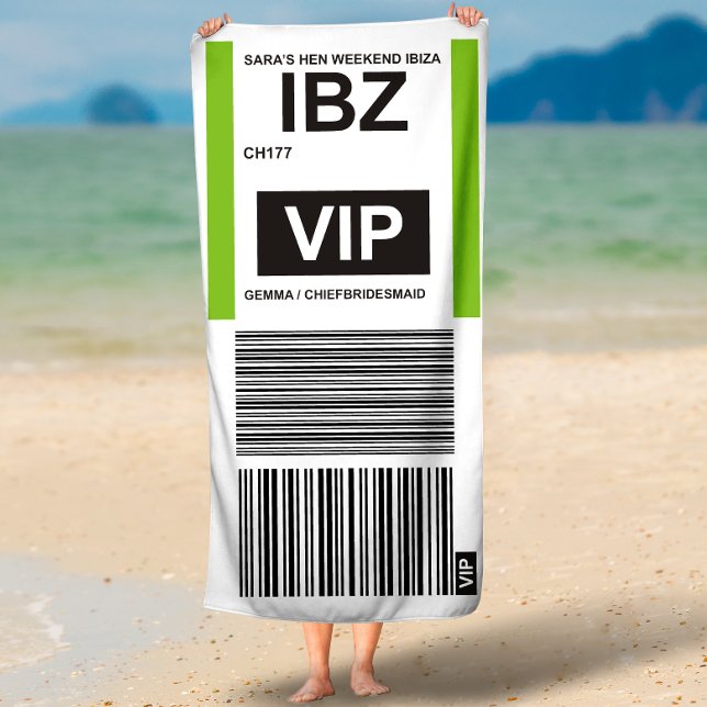 VIP TRAVEL BEACH TOWEL (Creator Uploaded)