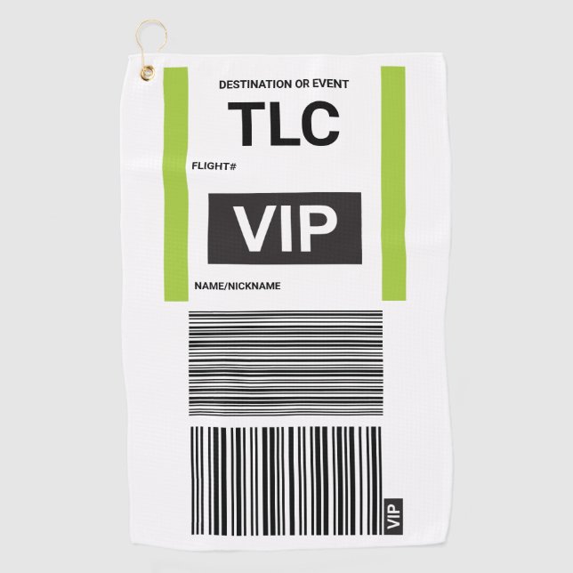 VIP TRAVEL GOLF TOWEL (Front)