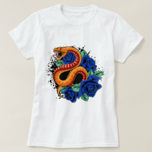 Viper and Blue Roses T-Shirt