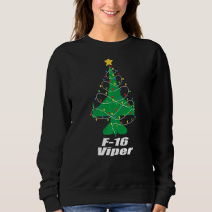 Viper Christmas F 16 Jet Fighter souvenir and Figh Sweatshirt