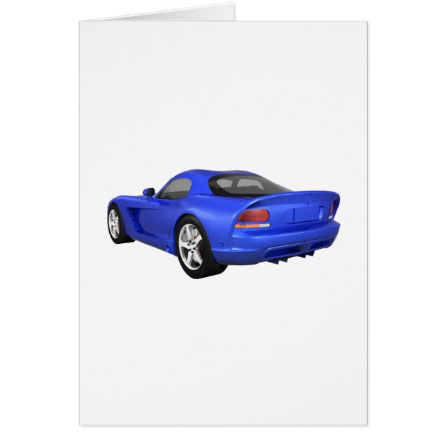 Viper Hard-Top Muscle Car: Blue Finish (Front)