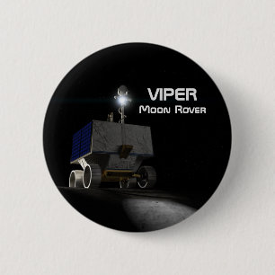 VIPER Moon Rover 6 Cm Round Badge