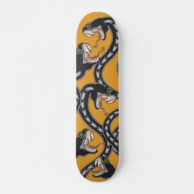 Viper Pit - Orange Skateboard (Front)