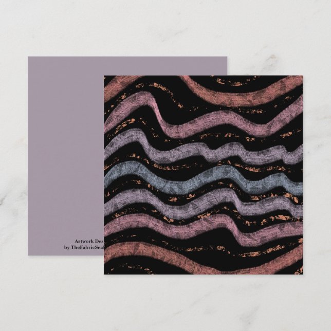 Viper Snake Skin Drawing Pattern Soft Pastel Color Card (Front/Back)