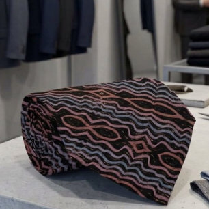 Viper Snake Skin Drawing Pattern With Soft Pastel  Tie