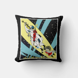 Viperetta Flies to the Moon Cushion