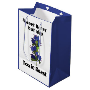 Vipers Bugloss Sweet Honey Toxic Beast Funny Medium Gift Bag