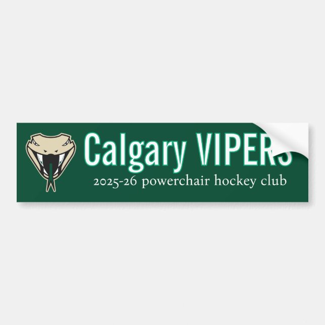 Vipers bumper sticker (Front)