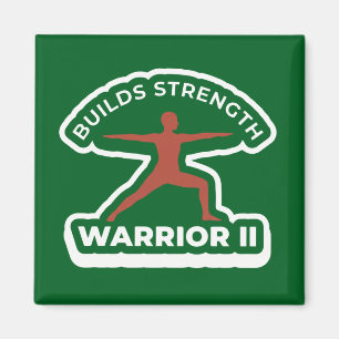 Virabhadrasana II Warrior II • Builds Strength Yog Magnet