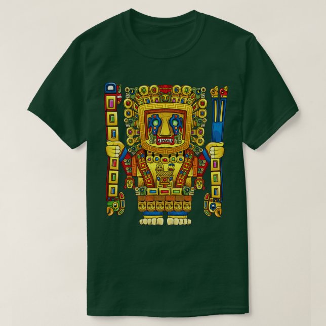 Viracocha Inca God Mythology Ancient Mayan Andes W T-Shirt (Design Front)
