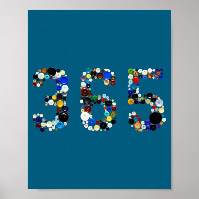 Viral 365 Buttons Meme Poster (Front)