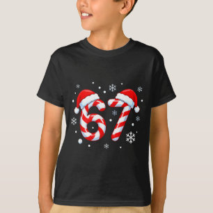 Viral 67 Candy Cane Six Seven Meme Santa Holiday K T-Shirt