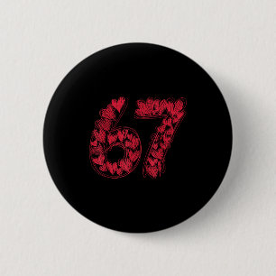 Viral 67 Hand-drawn Hearts Valentine's Day Cute Te 6 Cm Round Badge