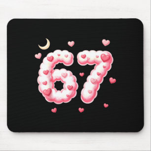 Viral 67 Kawaii Hearts Valentine's Day Girls Humor Mouse Pad