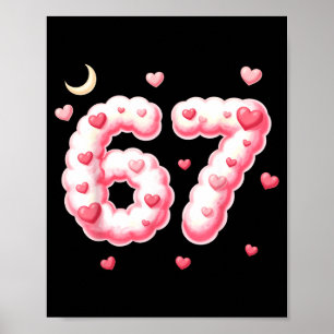 Viral 67 Kawaii Hearts Valentine's Day Girls Humor Poster