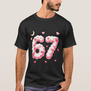 Viral 67 Kawaii Hearts Valentine's Day Girls Humor T-Shirt