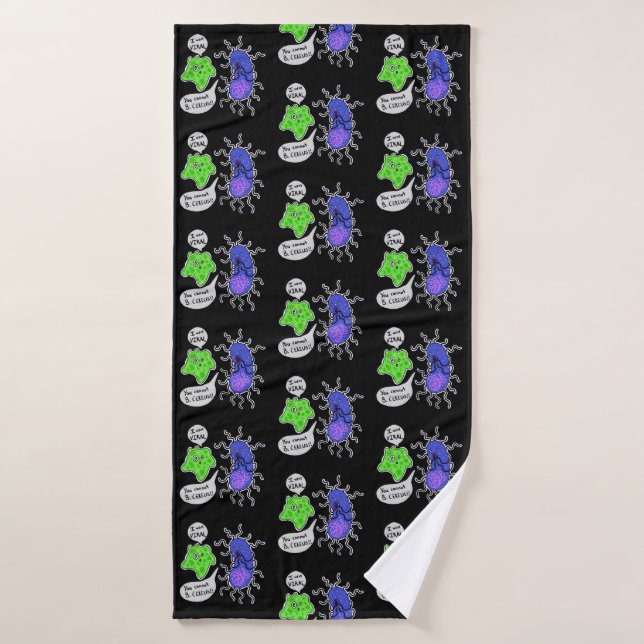 Viral Microbes Bath Towel (Bath Towel)