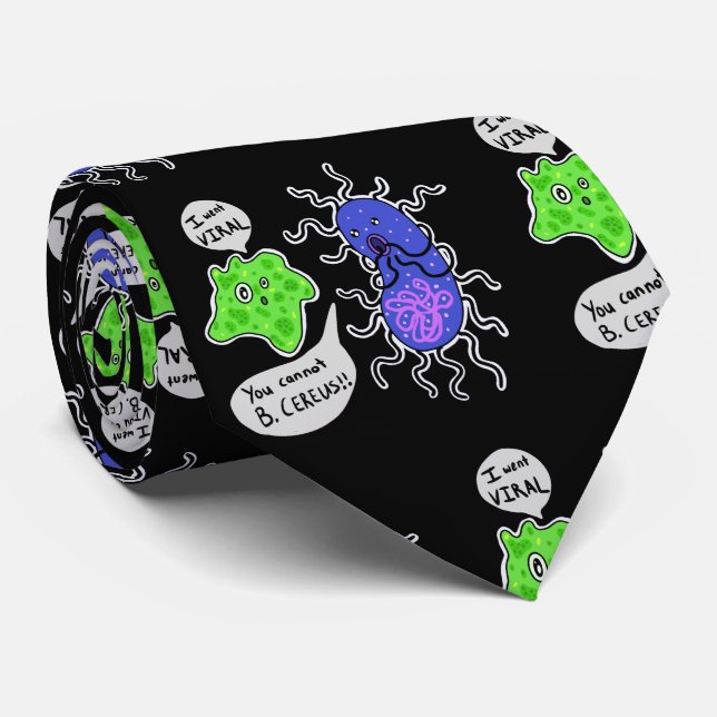 Viral Microbes Tie (Rolled)