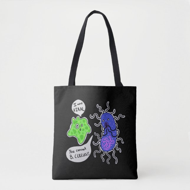 Viral Microbes Tote Bag (Front)