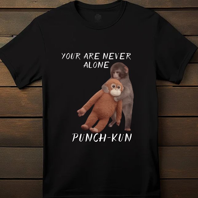  Viral Punch Monkey Hugging Plush Toy Cute T-Shirt (Creator Uploaded)