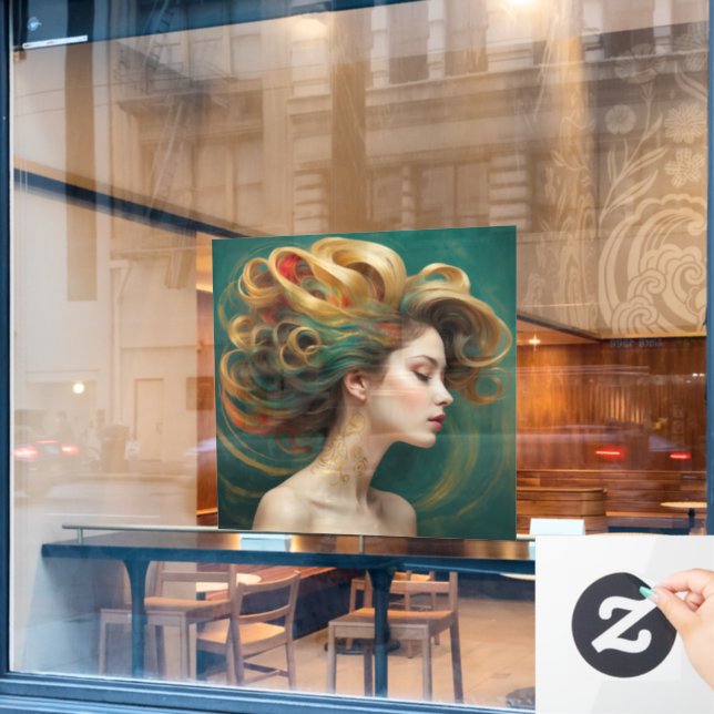 “Virelle” - Opulence in Emerald Waves (Cafe Window)