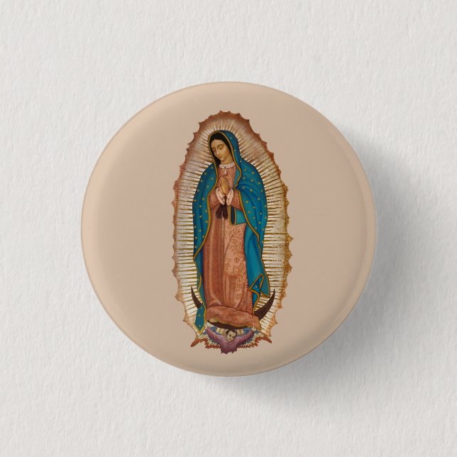 Virgen de Guadalupe 3 Cm Round Badge (Front)