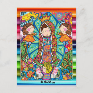 VIRGEN DE GUADALUPE CARICATURA 06 CUSTOMIZABLE PRO POSTCARD