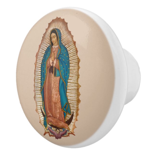 Virgen de Guadalupe Ceramic Knob (Right)