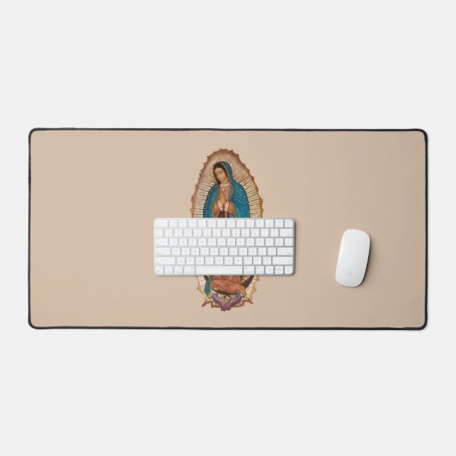 Virgen de Guadalupe Desk Mat (Keyboard & Mouse)