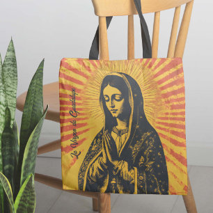 Virgen de Guadalupe Drawing Tote Bag