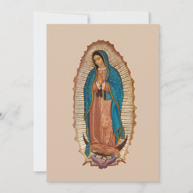 Virgen de Guadalupe Holiday Card (Front)